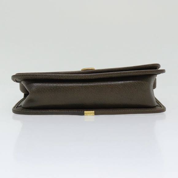 GUCCI GG Canvas Web Sherry Line Shoulder Bag PVC Beige Green Red Auth ep5199 - Picture 9 of 16